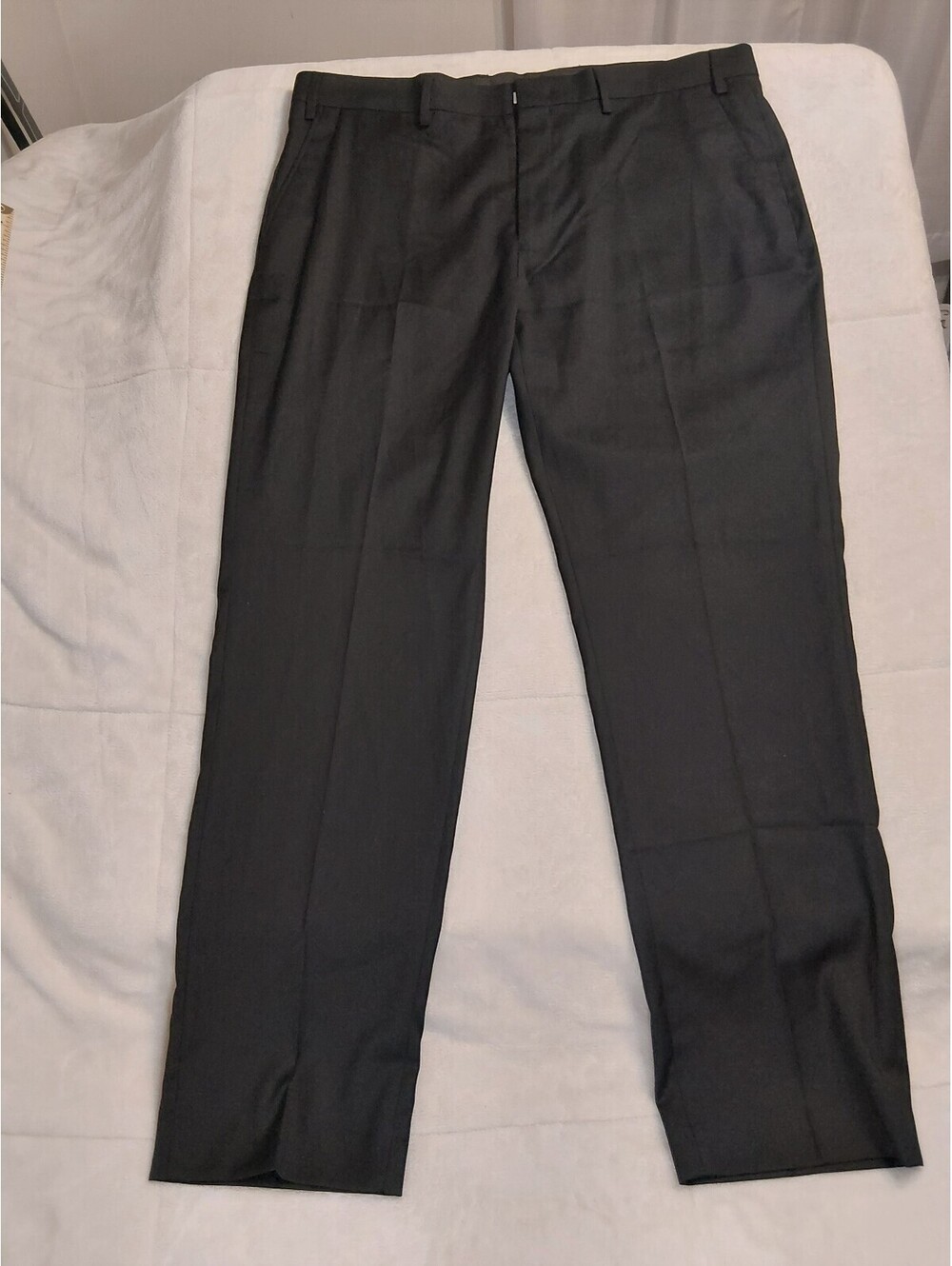 Calvin Klein Men's Black Dress Pants 38W x 30L Polyester Blend 0048